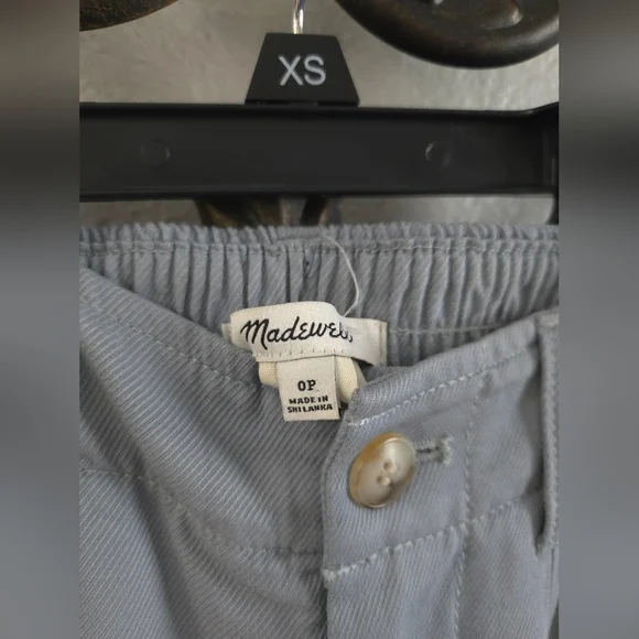 Madewell The Neale Wide-Leg Pleated Trousers In Color Overcast